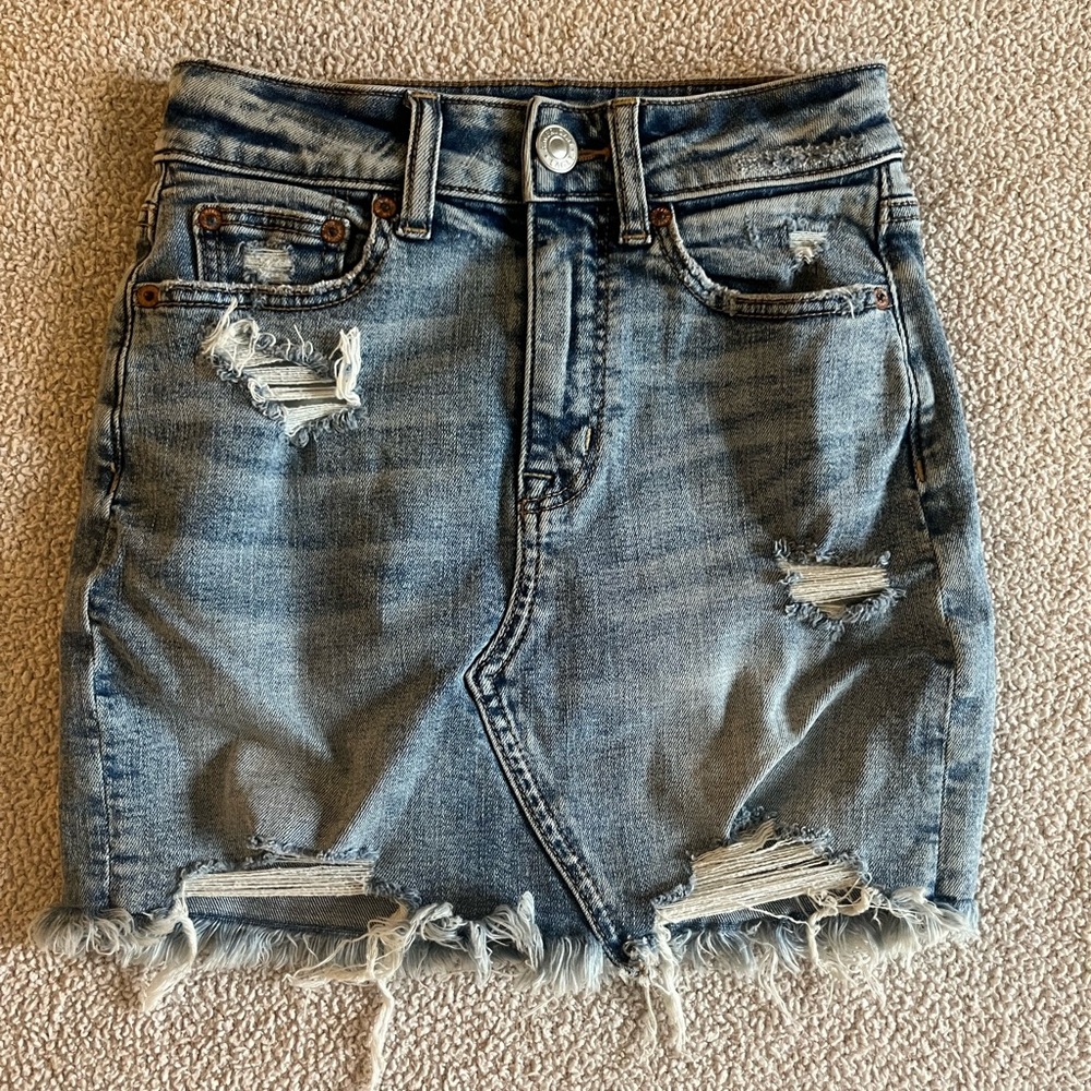 American eagle denim skirt